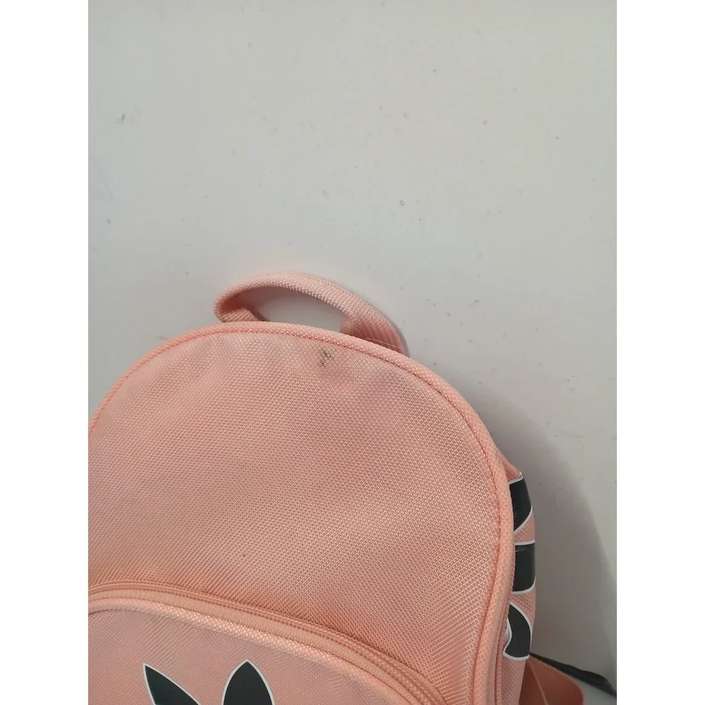 ADIDAS Woman Pink BACKPACK‎ PURSE Adjustable Straps Zip Pockets Logo Lightweight